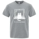 Funny Cat Programmer T Shirt - Image 3