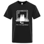 Funny Cat Programmer T Shirt